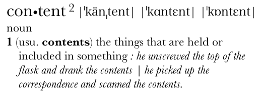 content content